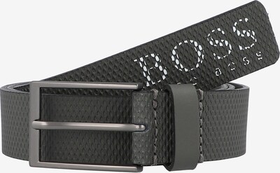 BOSS Casual Riem 'Tino' in de kleur Donkergrijs / Wit, Productweergave