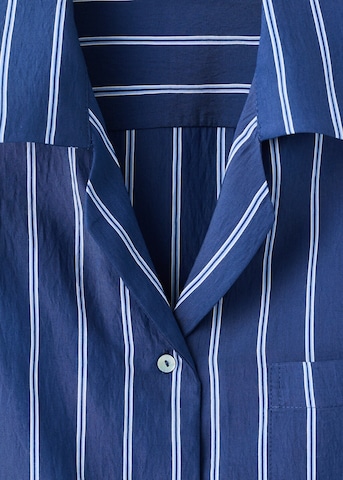 MANGO Schlafshirt 'Forzza' in Blau