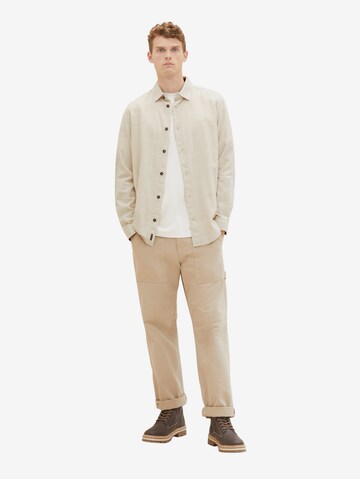 TOM TAILOR Regular fit Skjorta i beige