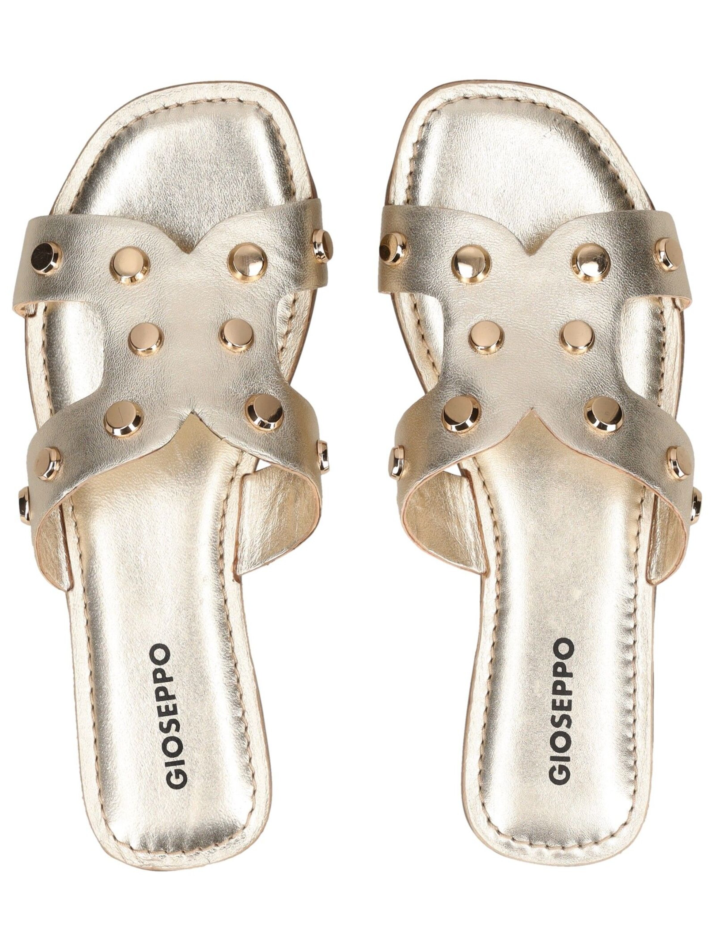GIOSEPPO Strap sandal in Gold