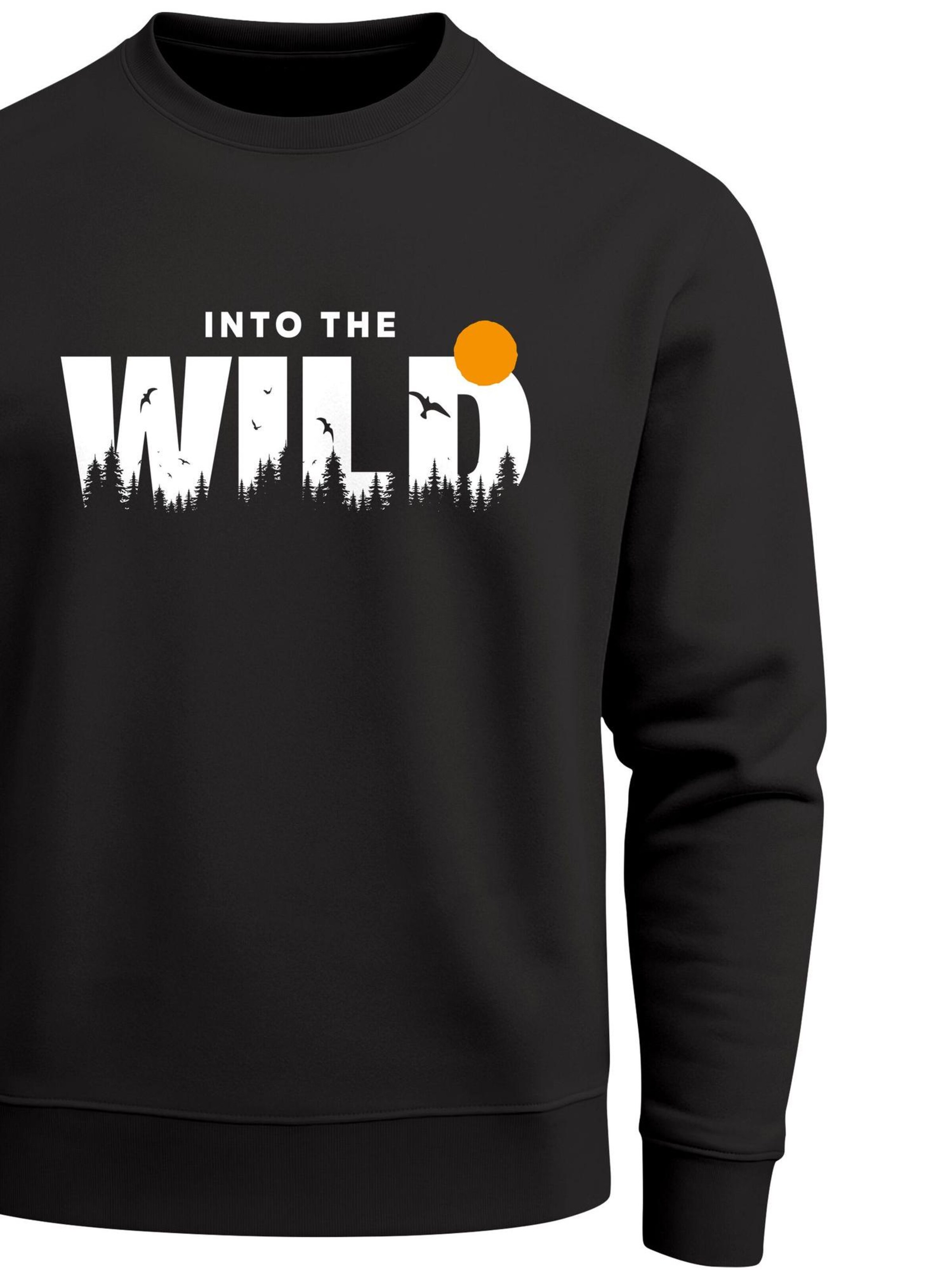 Neverless Sweatshirt 'Into the Wild' in Black