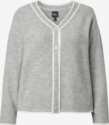 Ulla Popken Strickjacke in Grau: Vorderseite