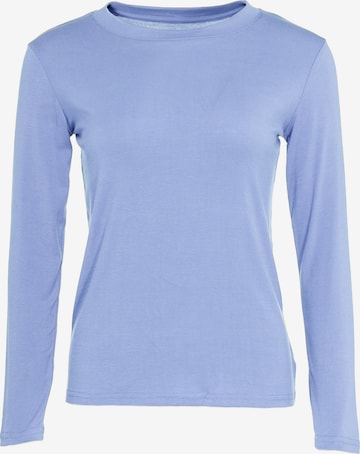 T-shirt Usha en bleu : devant