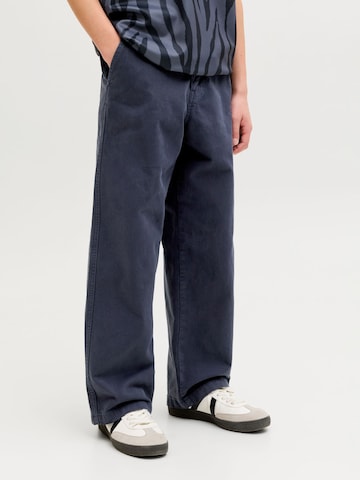 Baggy Pantalon Jack & Jones Junior en bleu : devant