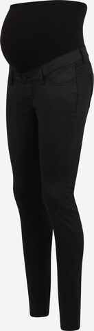 Noppies Skinny Hose 'Teddy Coated' in Schwarz: predná strana