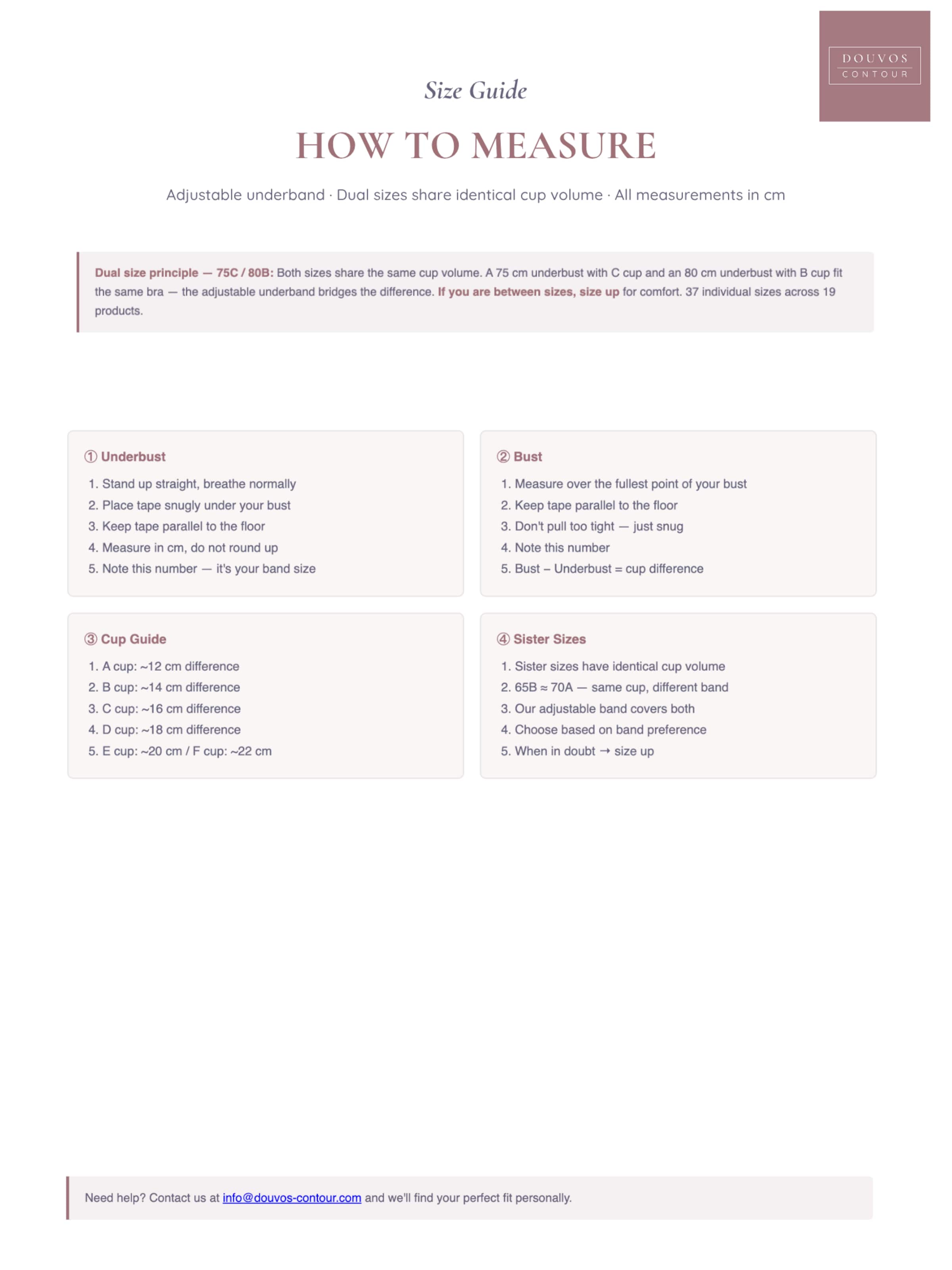 DOUVOS CONTOUR Balconette Bra 'BESTICKTER BH' in Purple