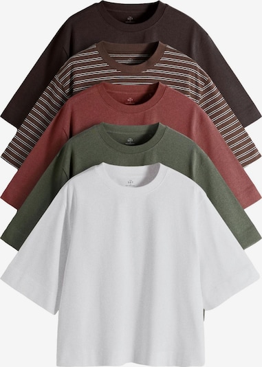 The Set Paita värissä ruskea / tummanruskea / vihreä / ruosteenpunainen / valkoinen, Tuotenäkymä