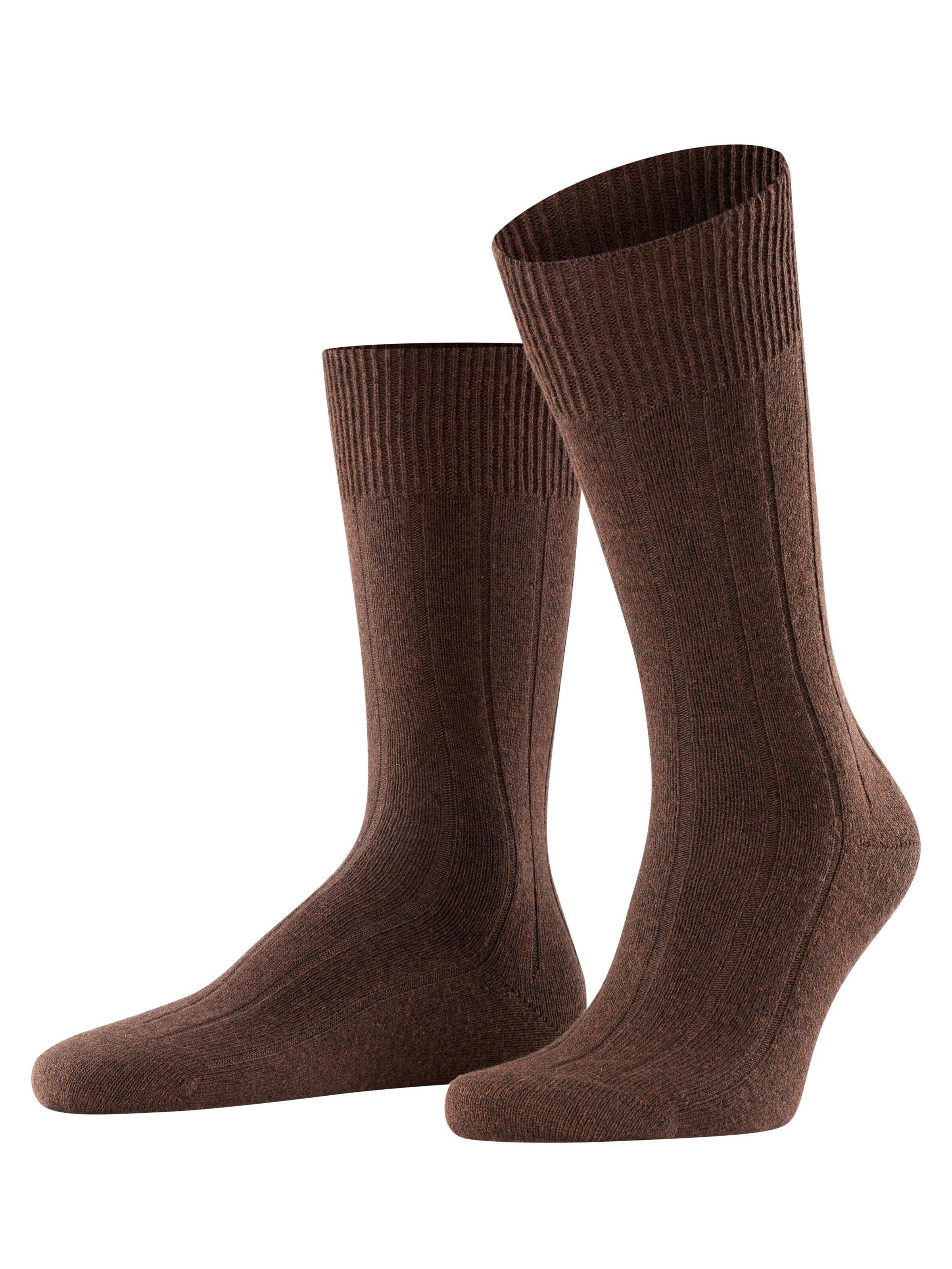 FALKE Socken 'Lhasa Rib'‌‌‌‌‌‌‌ in Braun: Vorderseite