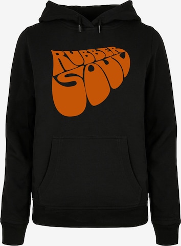 Merchcode Sweatshirt 'Beatles - Rubber Soul' in Zwart: voorkant