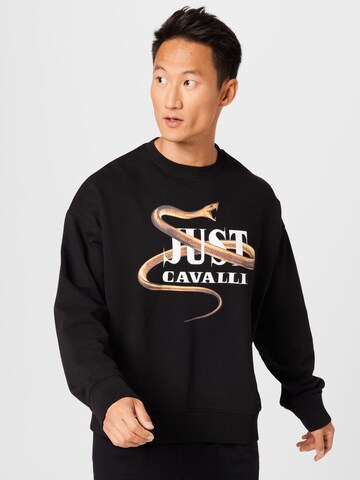 Just CavalliSweater majica - crna boja: prednji dio