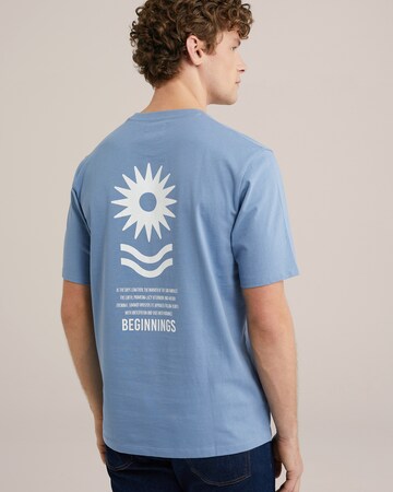 T-Shirt WE Fashion en bleu : devant