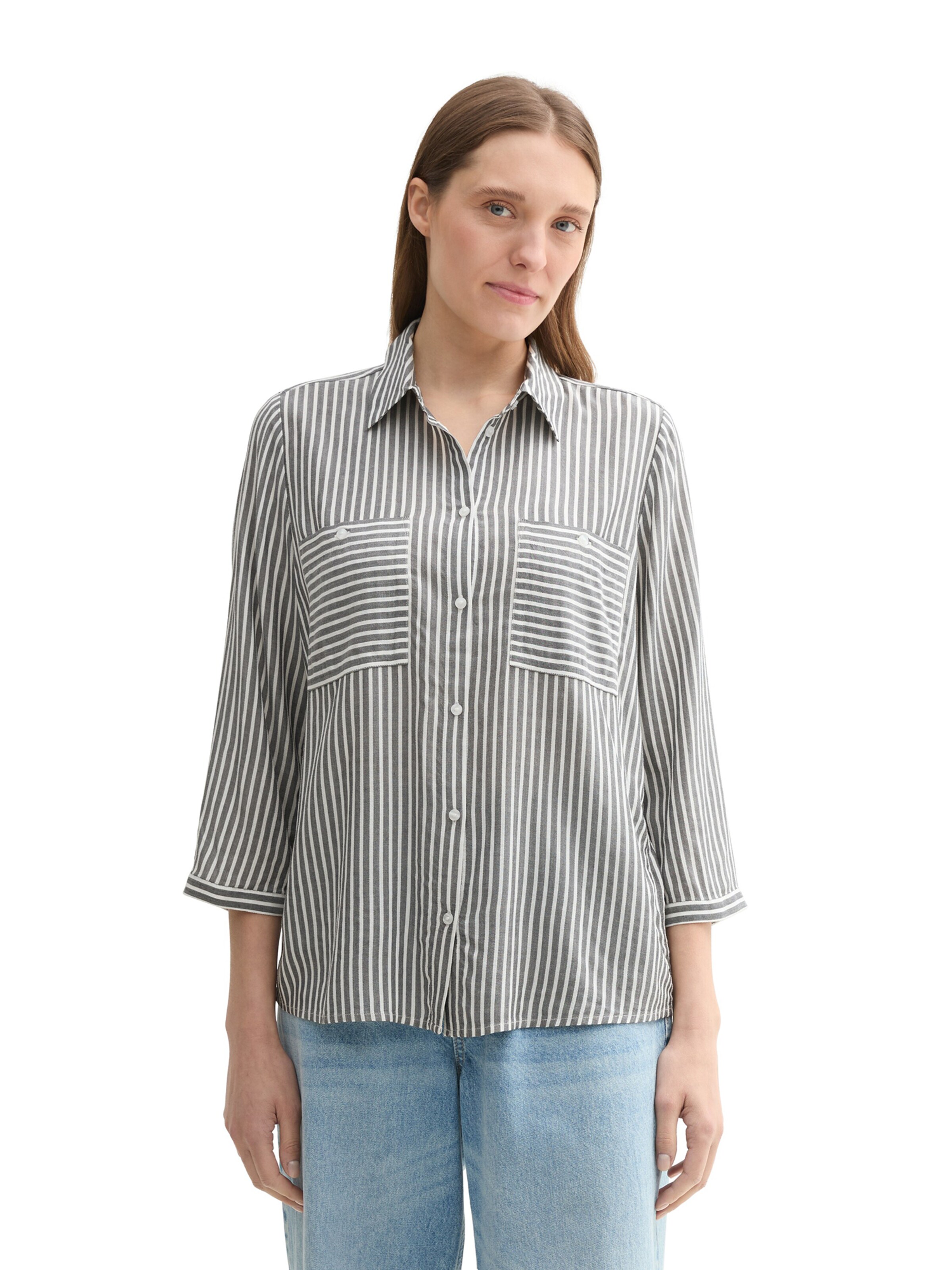 TOM TAILOR Bluse in Blau: Vorderseite