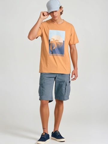 Regular Pantalon cargo Funky Buddha en gris