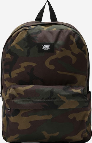 VANS - Mochila 'Ols skool III' em verde: frente