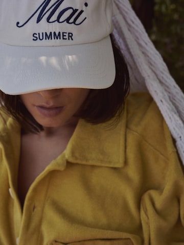 Maiswim Hætte 'Paloma baseball cap' i hvid: forside