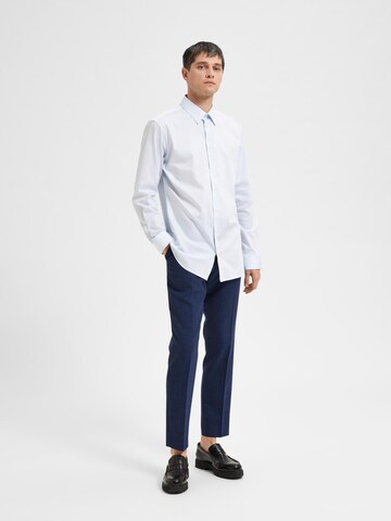 SELECTED HOMME Slim fit Business Shirt 'NATHAN' in Blue