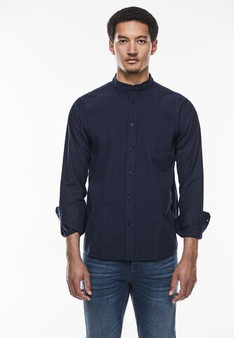 Street One MEN Regular Fit Hemd in Blau: Vorderseite