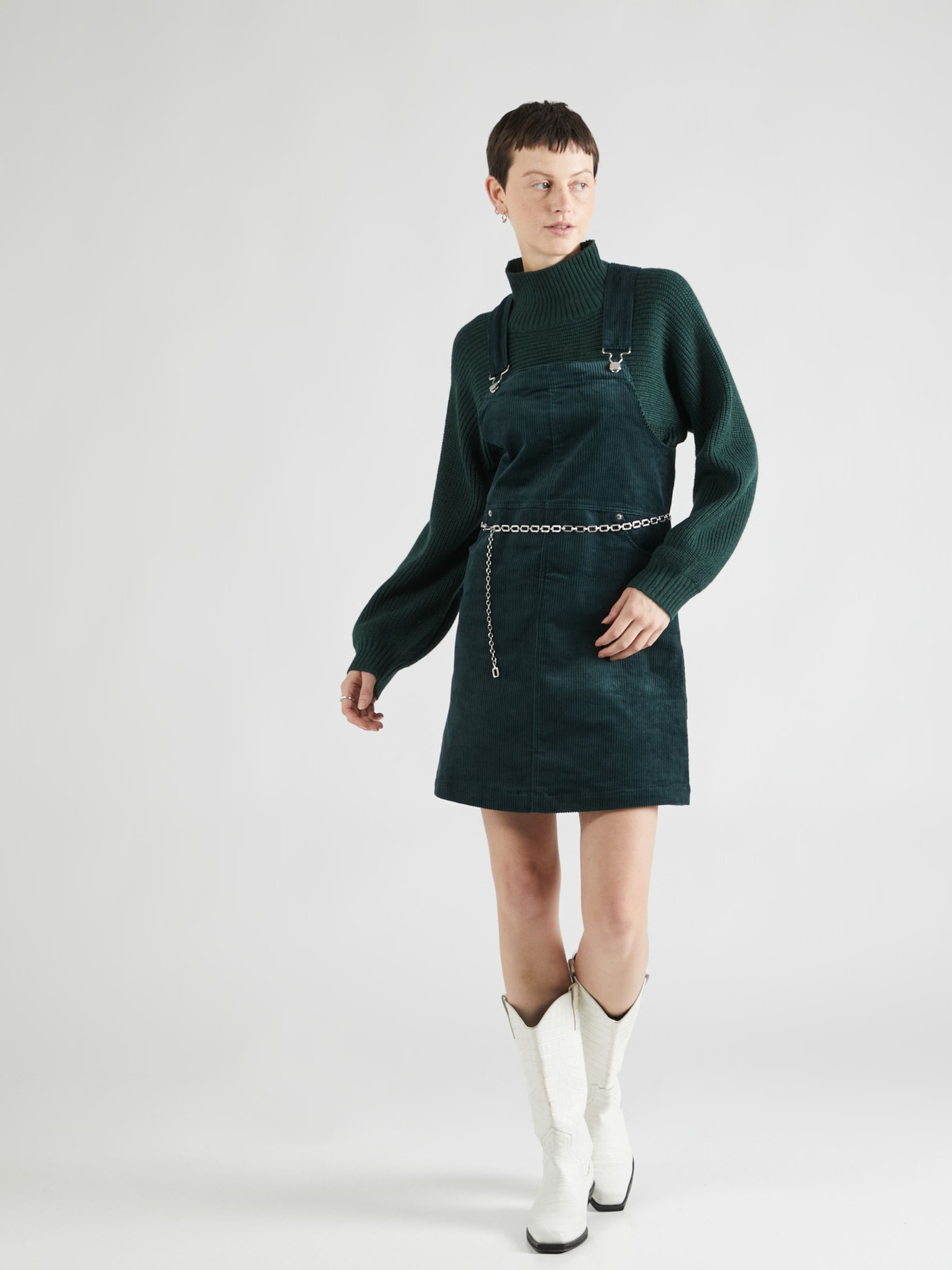 Monki Dress in Emerald ABOUT YOU