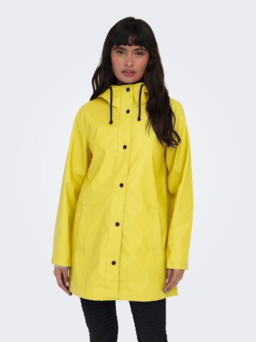 ONLY Between-Seasons Coat in Yellow: front