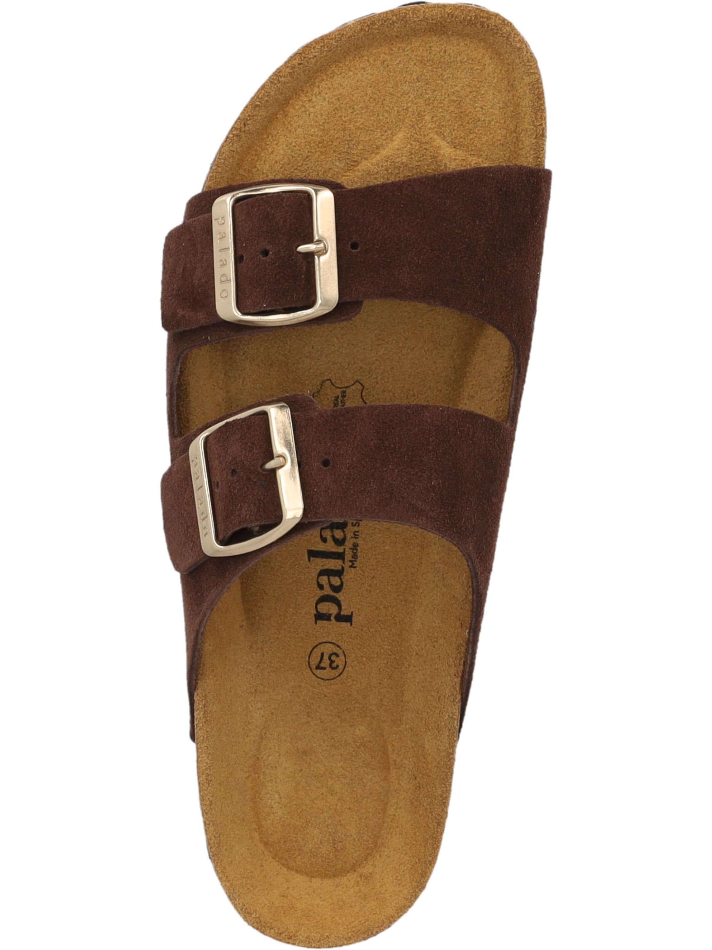 Palado - Zapatos abiertos 'Palado Korfu Suede Premium Leather' en marrón