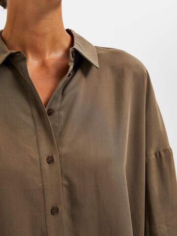 SELECTED FEMME Blouse 'Sanni' in Brown