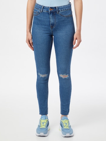 Skinny Jeans de la NEW LOOK pe albastru: față