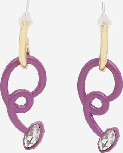 Auskarai ' Bonny ' iš SOHI, spalva – Auksas / purpurinė spalva / skaidri spalva, Prekių apžvalga