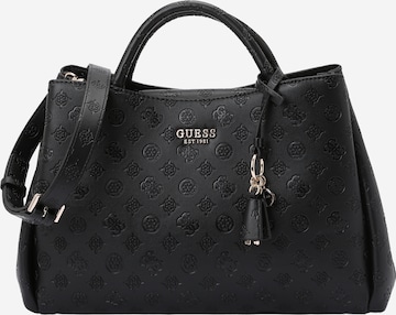 GUESS Handbag 'PHOEBE LRG GIRLFRIEND SATCHEL' in Black: front