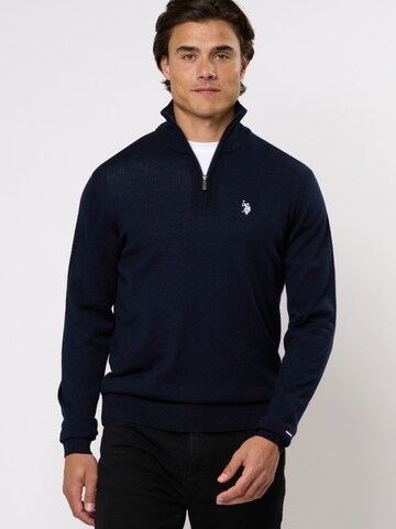U.S. POLO ASSN. Pullover 'Mason' i blå: forside