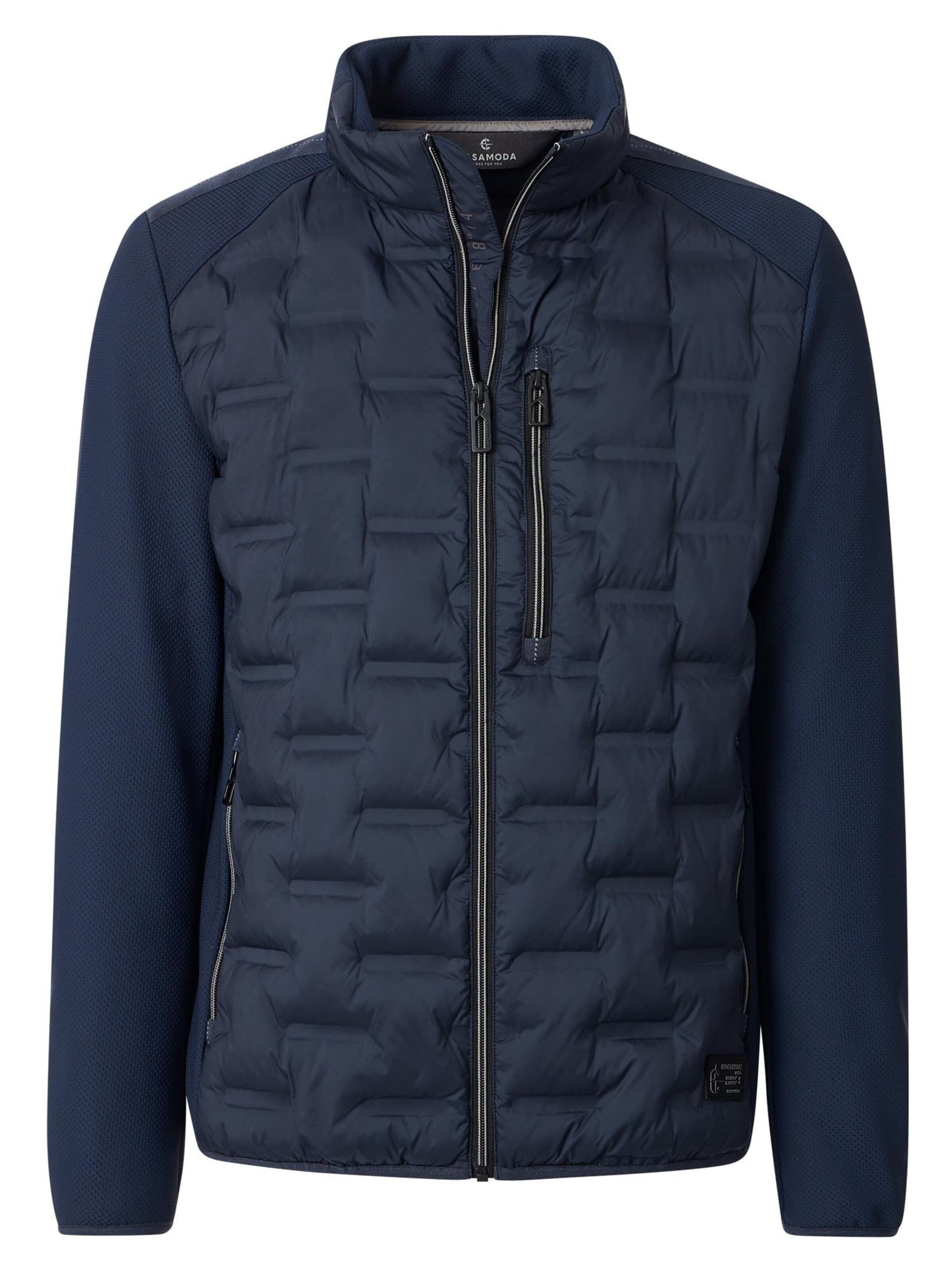 CASAMODA Between-season jacket 'Basic' in Blue: front