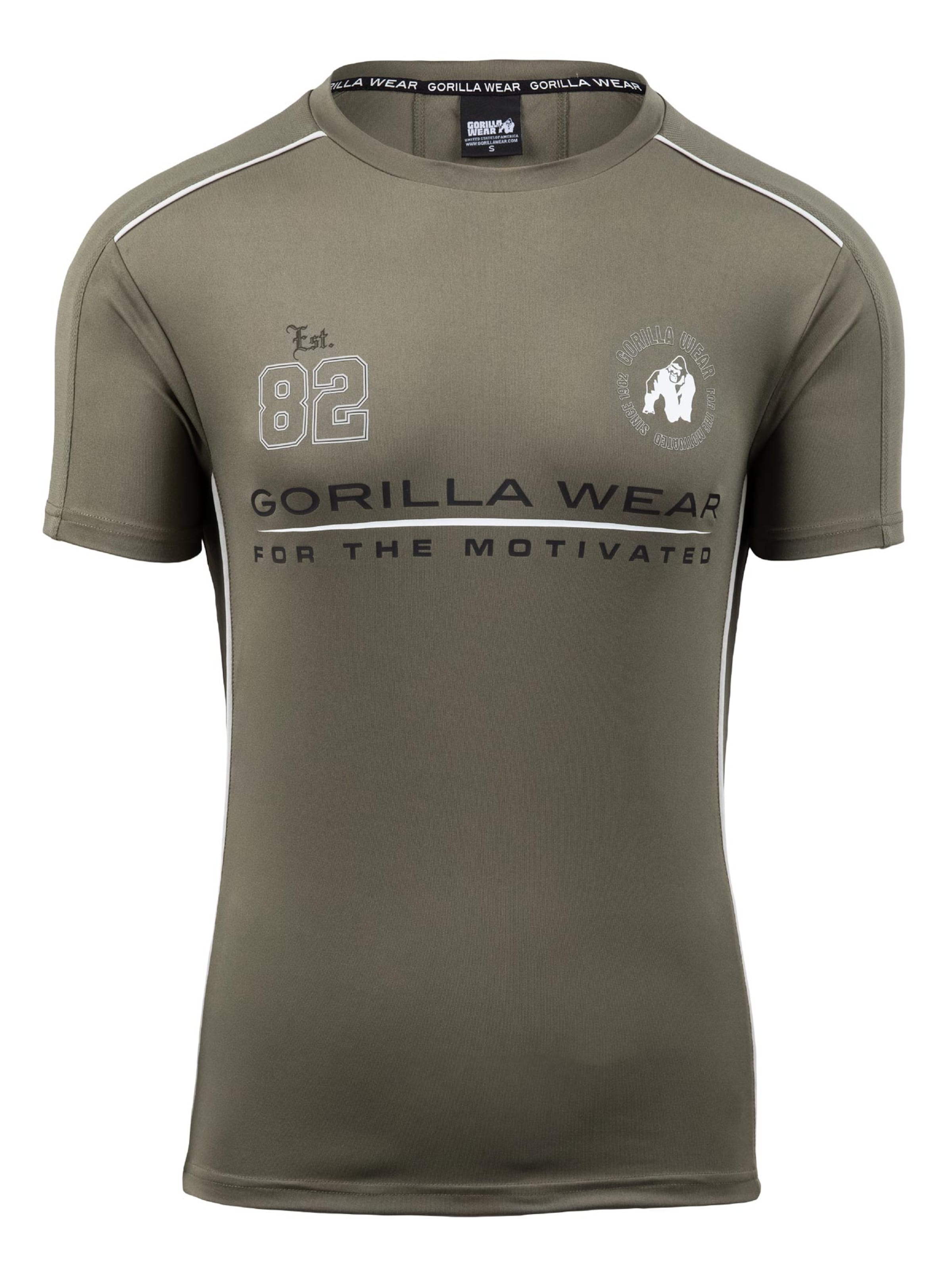 Gorilla Wear Functioneel shirt 'Broxton' in Bruin: voorkant