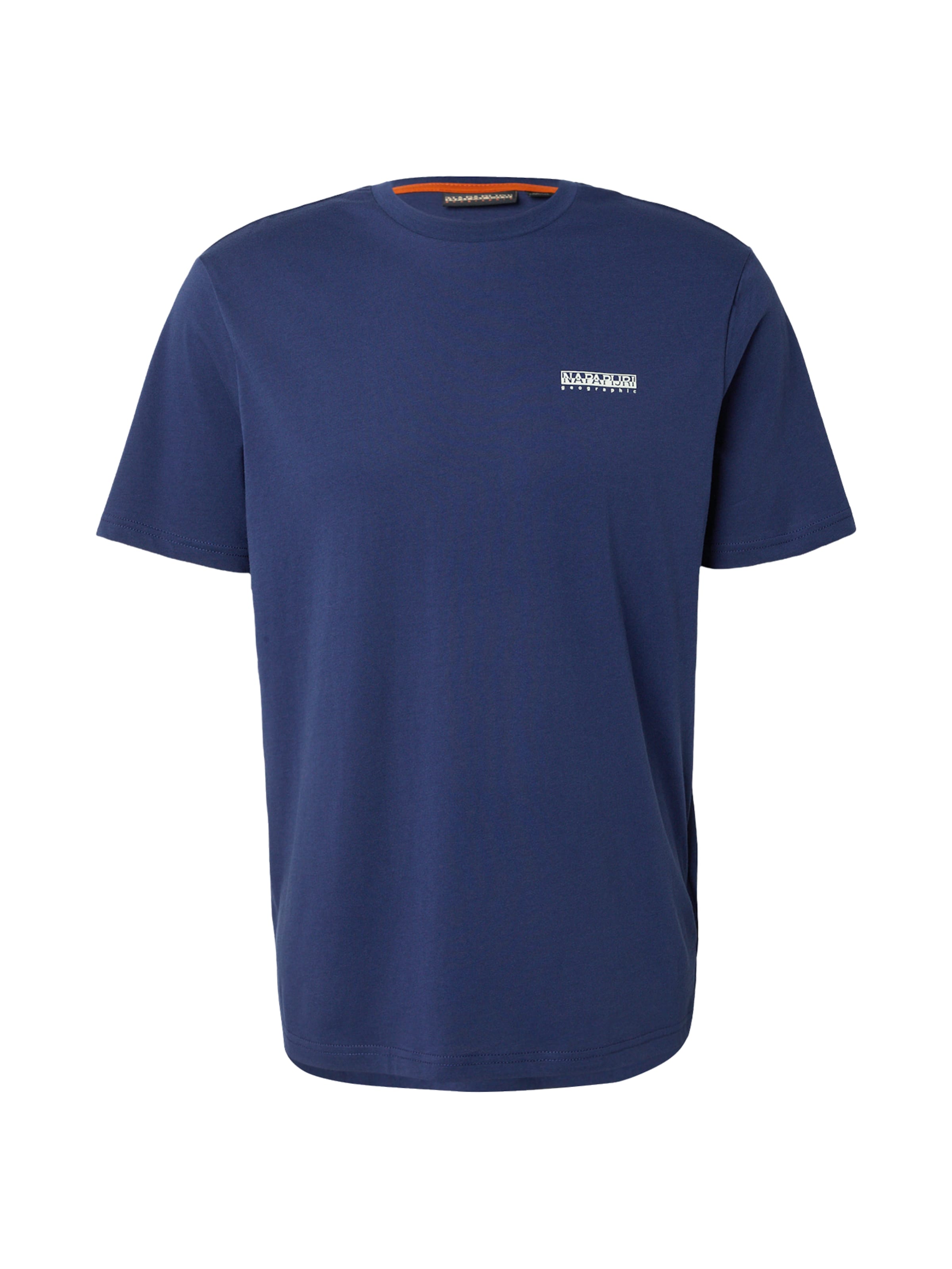 Tricou 'S-YOSE' de la NAPAPIJRI pe albastru: față