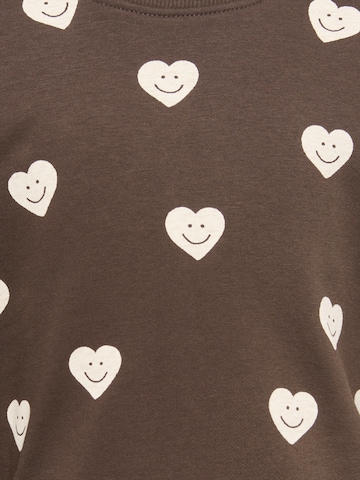 Only Mini Sweatshirt 'KMGELVA' i brun