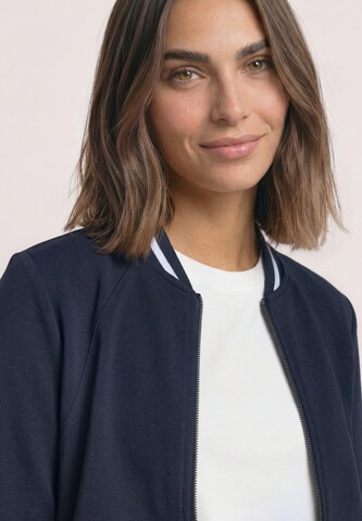 STREET ONE Zip-Up Hoodie in Blue