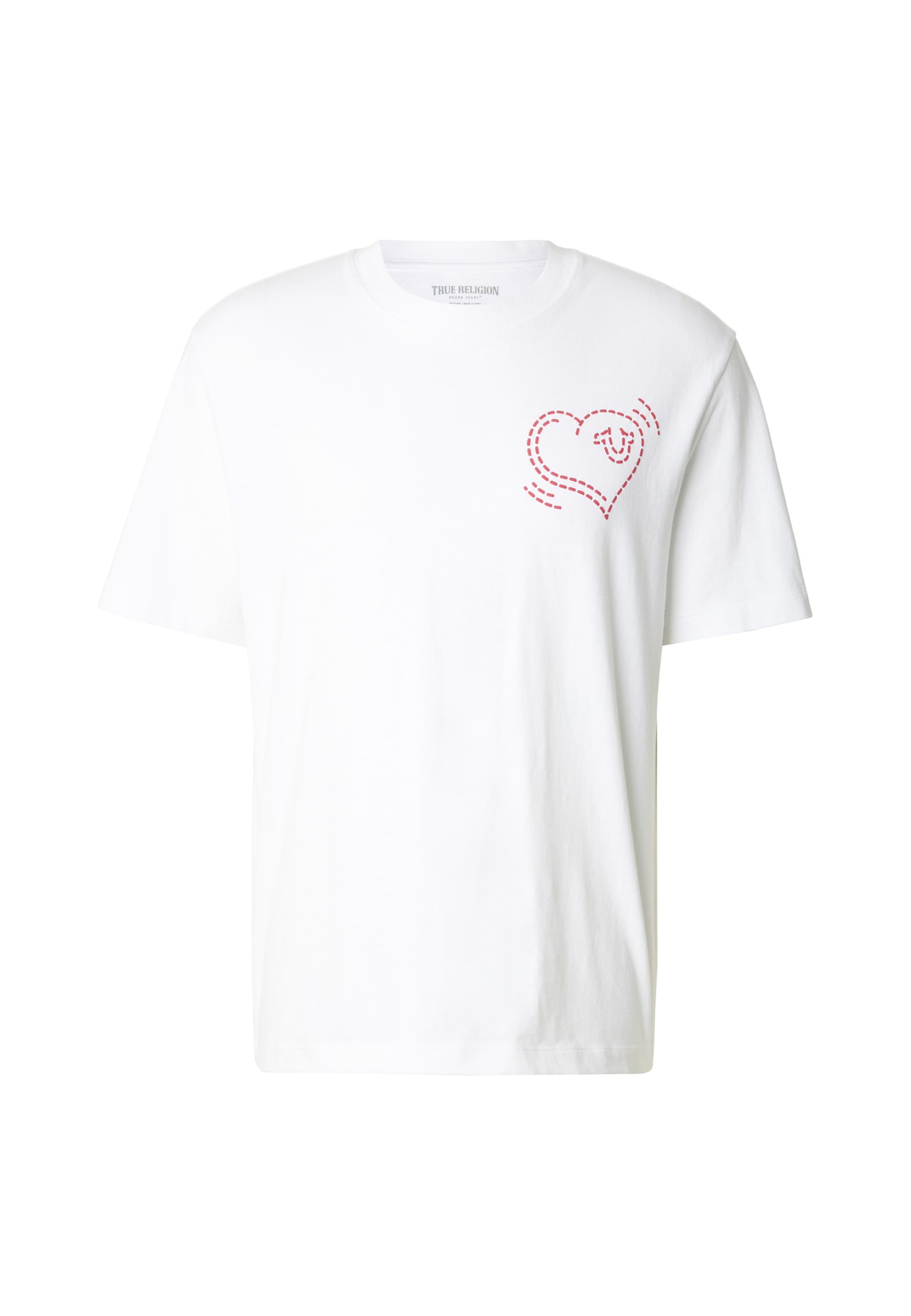 True Religion Shirt 'Cat' in Wit: voorkant