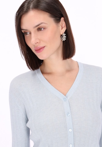 Usha Knit Cardigan in Blue