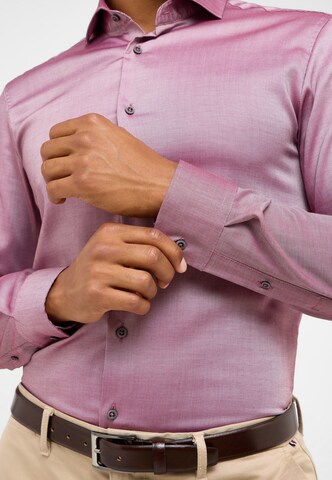 ETERNA Slim fit Business shirt in Red