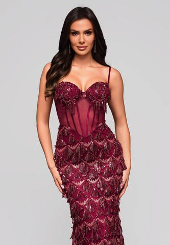 Ombre Evening dress in Red