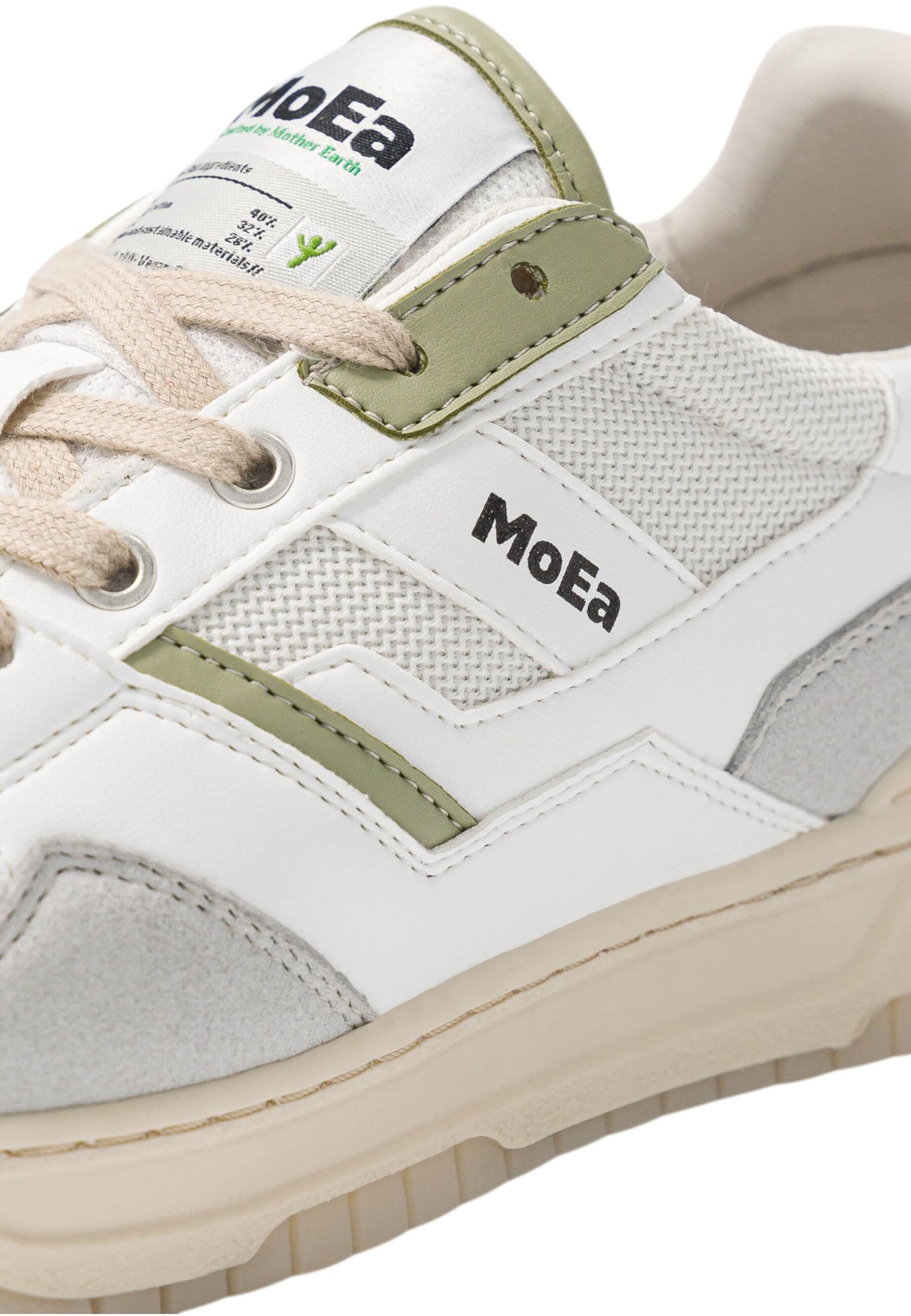 Sneaker bassa 'Gen2 - Cactus' di MoEa in bianco