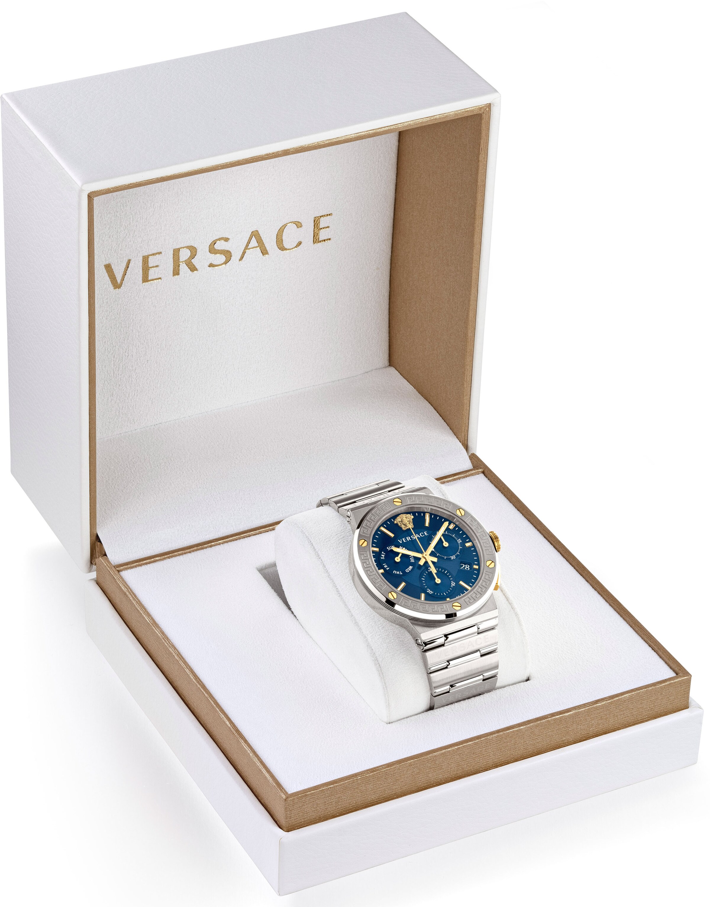 VERSACE Analoguhr in Silber