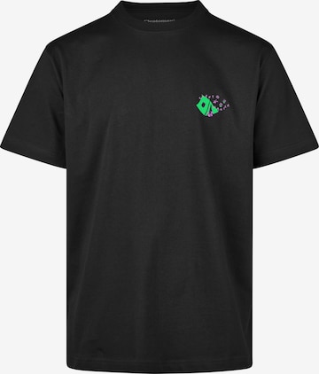 Cleptomanicx T-Shirt 'Camp Classic Tee' in Schwarz: Vorderseite