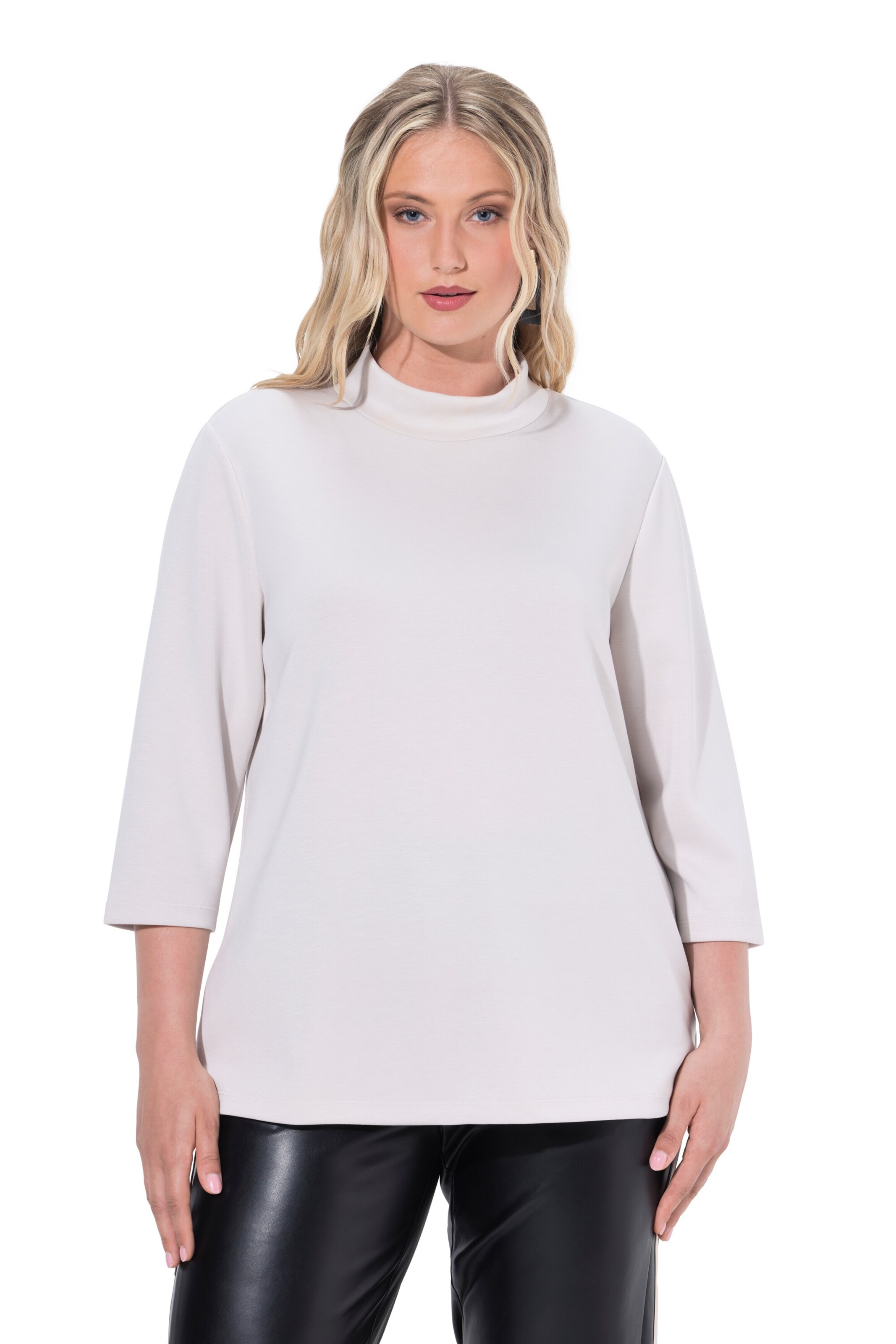 Ulla Popken Sweatshirt in Grijs: voorkant