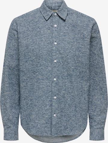 Only & SonsRegular Fit Košulja - plava boja: prednji dio