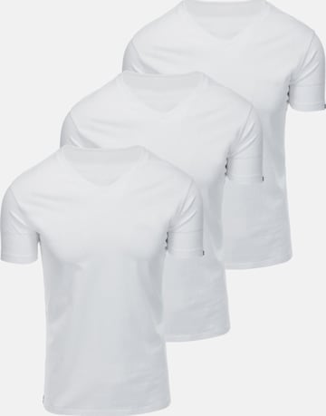 Ombre Shirt 'OM-TSBS-0281' in Wit: voorkant