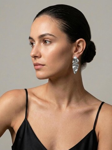 Boucles d'oreilles 'Brushed Finish' DNSK Copenhagen en argent