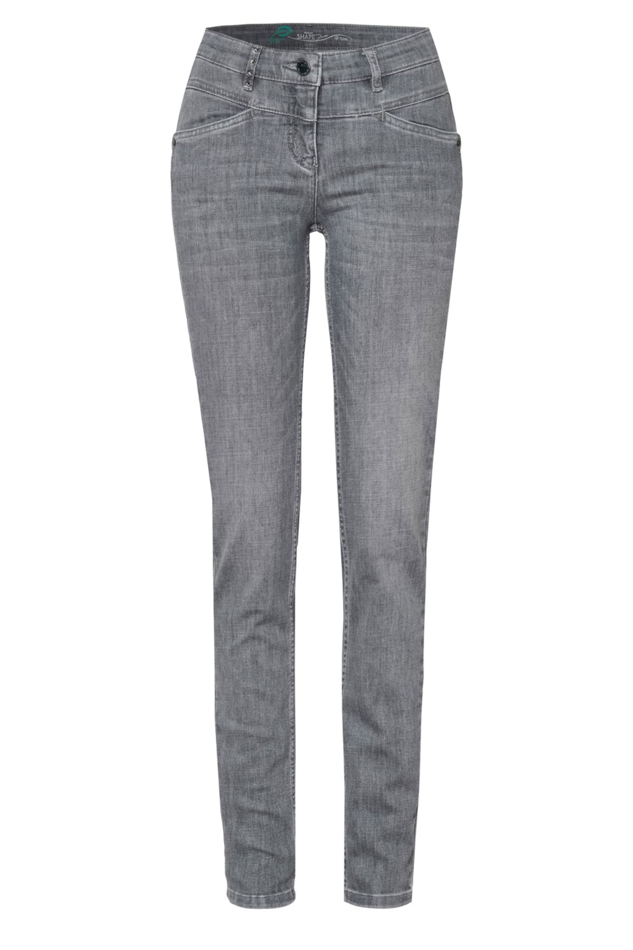 TONI Slimfit Jeans in Grau: Vorderseite