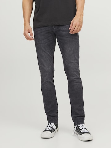 Coupe slim Jean 'JJIGlenn JJOriginal' JACK & JONES en noir : devant