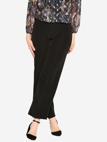 LolaLiza Flared Pleat-front trousers in Black