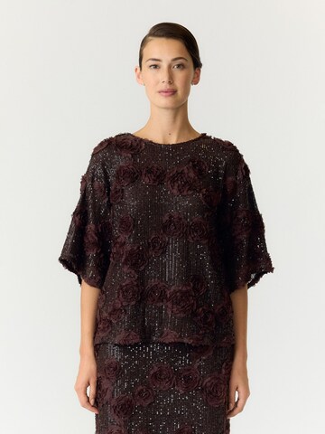 YAS Blouse 'YASElysia' in Brown: front