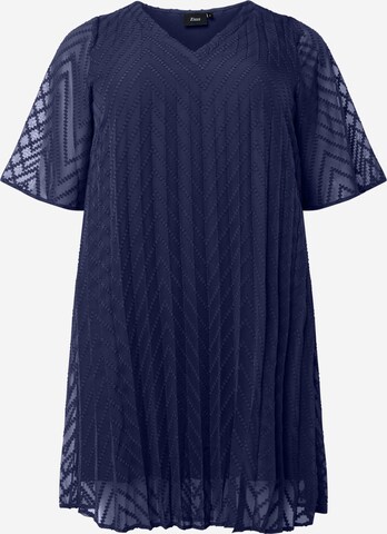 Zizzi Kleid 'MYA' in Blau: predná strana